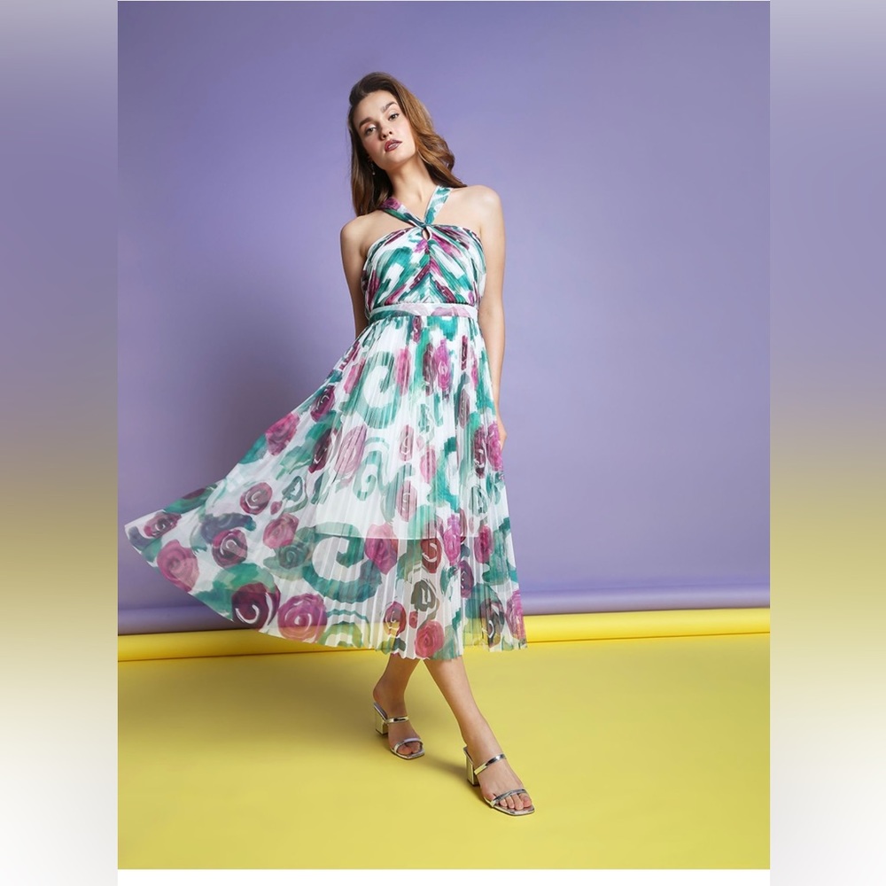 Vero Moda Women printed multicolored dress(M/US6)